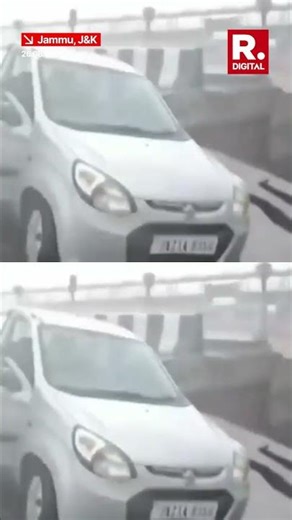 Caught on Camera: Exact Moment Bhagwati Nagar Bridge Collapses in Jammu Floods