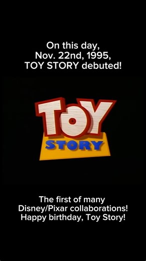 Disney Mouse House on Instagram: "On this day, Nov. 22nd, 1995, TOY STORY debuted! The first of many Disney/Pixar collaborations! Happy birthday, Toy Story! #disney #instadisney #disneyreels #disneyinsta #disneyworld #disneyland #disneygram #disneyig #toystory #woody #buzz #buzzlightyear #pixar #movie #film #animation #cgi #onthisday #disneymovie #disneylife"
