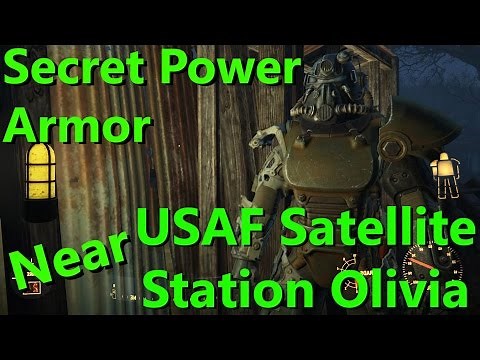 Fallout 4 | Secret Power Armor Near "USAF Satellite Station Olivia" Location & Guide