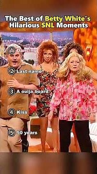The Best of Betty White's Hilarious SNL Moments.#bettywhite #funny #celebrity #snl