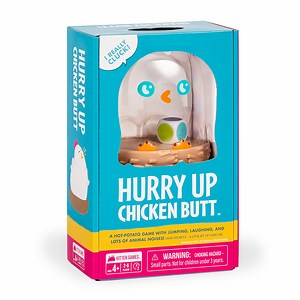 Exploding Kittens Hurry Up Chicken Butt 2-6 Players - Ages 4 - 2 Minutes to Play - Hot Potato Style Card Game -Creative Kids Game, Perfect for Family Night Fun