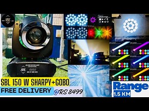 SBL 150W RGB GOBO Mini Sharpy light RS 8499 including courier| DJ Light | FULL VIDEO WITH PRICE