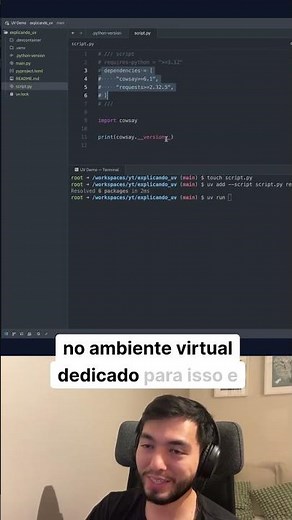 UV no Python: ambiente e script fácil