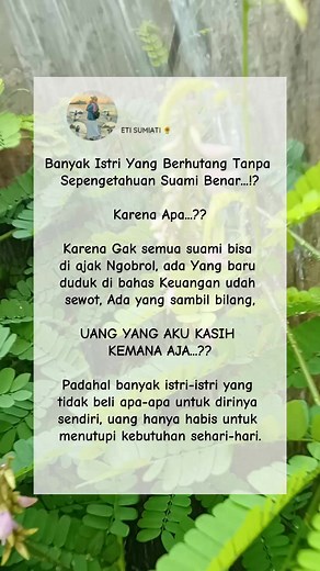 11K views · 55 reactions | Betul apa betul  #quote #suami #istri #pernikahan #rumahtangga #suamiistri #menantudanmertua #fyp #viral #trending #pejuangrumah #pejuanggaris2 #reminder #quote #story | Etty Sunmi | Facebook