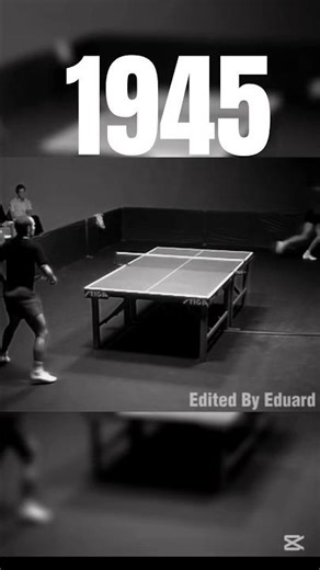 Table tennis rally in 1940 #tabletennis #olympics #felixlebrun