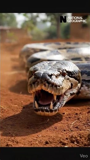 Dog Saves Old Woman from Massive Python 🐍🔥 #explor #trendingnow #youtubeshorts #unrealai #OMG#scary