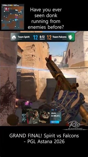 Have you ever seen donk running from enemies before?