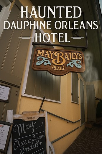 Orbs caught on camera inside the haunted Dauphine Orleans Hotel. The night we stayed in the haunted Bordello Suite (Room 111) above May Bailey’s at the Dauphine Orleans Hotel was one we’ll never forget. If you ever want to experience it for yourself, you can stay here and use our discount code NOLACHILLS for a special rate. We started our paranormal investigation with the EMF reader, and at first—nothing. Hours passed quietly, until the energy in the room suddenly shifted. The EMF spiked into th