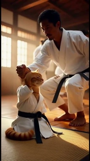 Cat Martial Artist - Karate Kitty in Action! 🐱🥋✨