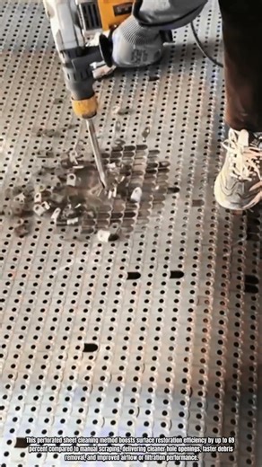 Best Innovation Cleaning Tool: How to Clear Perforated Steel Sheets Fast