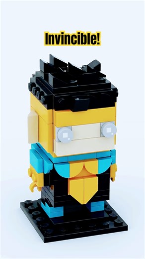 Building Custom LEGO BrickHeadz Invincible! 🧱💥 #lego #brickheadz #invicible #legoshorts