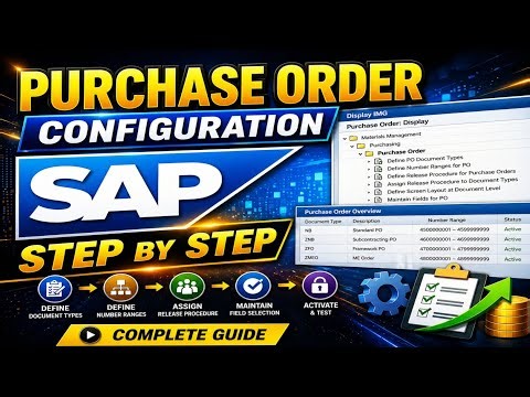 Purchase Order Configuration in SAP MM | Complete Guide with TCodes
