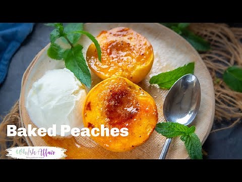 Super Easy Baked Peaches Recipe