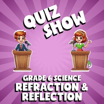 Refraction & Reflection QUIZ SHOW Science Game - No Prep Grade 6 Review