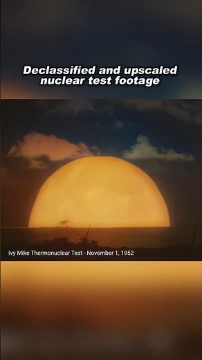 Declassified nuclear test footage