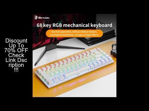 K68 Wired Mechanical Keyboard 10Kinds of Colorful Lighting Gaming and Office For Microsoft Windows a