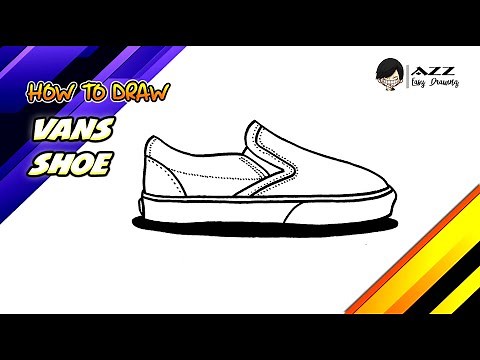 How to draw Vans Shoe step by step