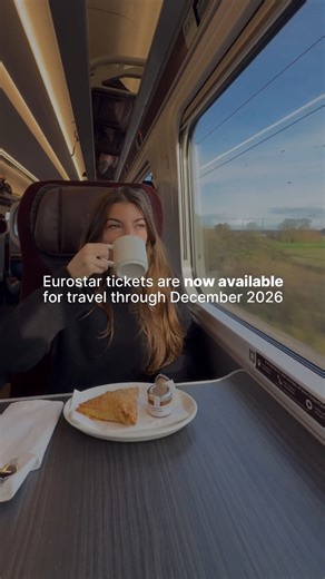 Your 2026 Europe plans just became…very ✨bookable!✨ Eurostar tickets are now available through December 2026. Think: Paris, London, Brussels, Amsterdam, Cologne, and more! Future you is already thanking you. | Rail Europe