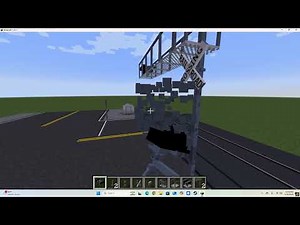 Minecraft Roadwork Ep 2 [Trees and railroad crossings] (MODS) Train failed :(