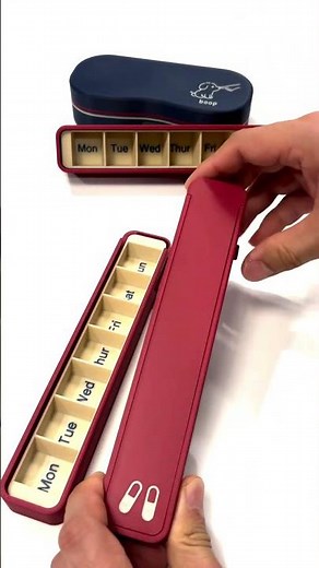 Glidra 7-Day Pill Case | Stylish Weekly Pill Organizer with Slide Lock