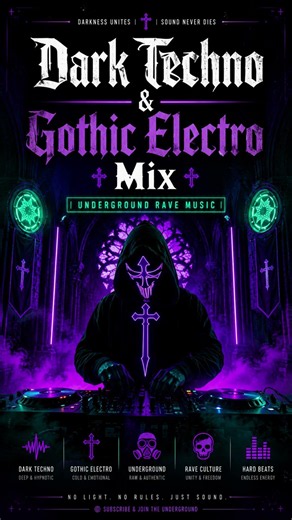 Dark Techno & Gothic Electro Mix | Underground Rave Music Cyber Gothic Beats