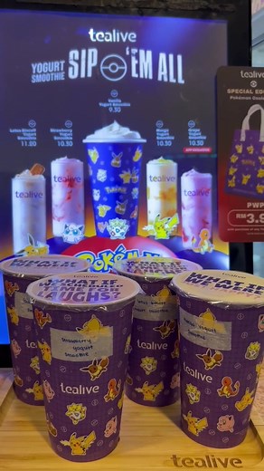 Exciting New Series: Pokémon Inspired Drinks and More at Tealive Asia