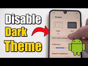 How to Disable Dark Theme on Android Phone (Best Method)
