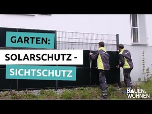 Garden: Solar fence - privacy screen generates electricity | BUILDING & LIVING