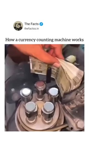 The Facts on Instagram: "A currency counting machine works by quickly and accurately counting paper money while detecting counterfeit bills and sorting notes based on denominations. The machine uses sensors such as optical, magnetic, and ultraviolet to scan the currency for features like watermarks, security threads, and ink patterns. These sensors help verify the authenticity of the bills while counting them at high speeds. As the bills are fed into the machine, they pass through rollers that h