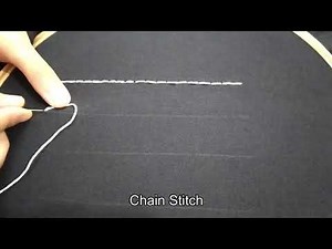 How to Chain stitch? Beginner Hand Embroidery | Cutesy