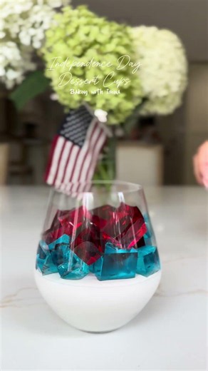 4th of July Jello Cups 🇺🇸 | How to Make Perfect Jiggly Jell-O Cubes | Easy Patriotic Dessert