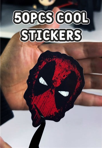 50pcs Cool Stickers Set for Creative Projects