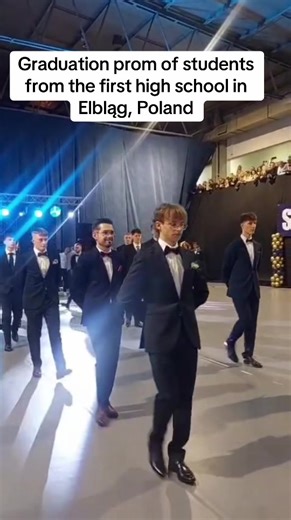 Graduation ball of students from the first high school in Elbląg, Poland #students #prom #graduate #dance #poland