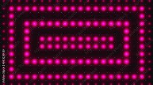 Broadcast Fading Revealing Hi-Tech Blinking Stage Lights, Magenta, Events, 3D, 4K