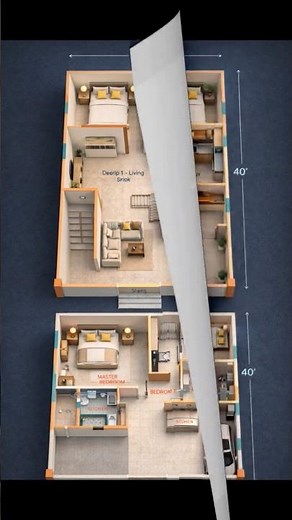 18×40 Modern House Plan | 2BHK Small Plot Home