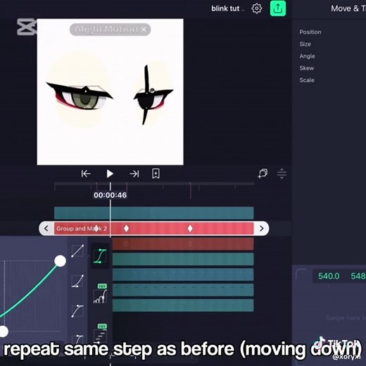 Eye Blinking Animation Tutorial Using Alight Motion