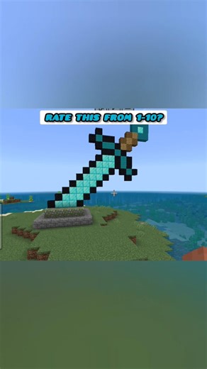 #minecraft Sword statue✅️🗡🤯