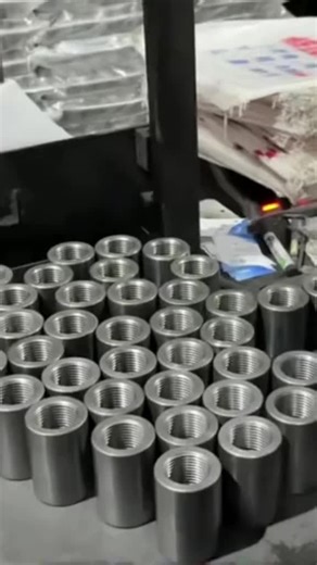 GLUS Thread Coupler production line — producing thousands of couplers every day. One of China’s leading thread coupler manufacturers, delivering high quality and reliable solutions for large construction projects worldwide. Global shipping available. #GLUS #coupler #construction #for #madeinchina