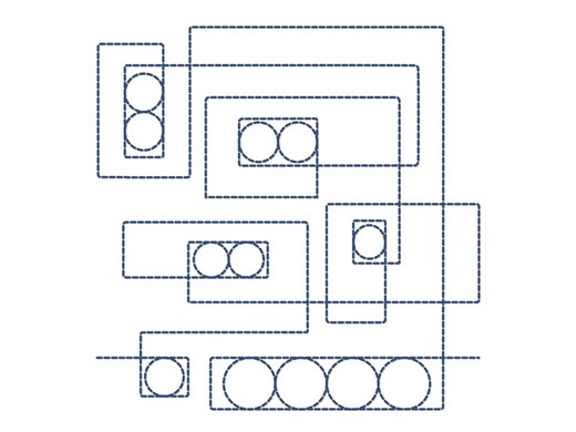 Trendy Edge to Edge Design, Longarm and Machine Embroidery Quilting, Digitized Longarm Design, Continous E2E Design, Background Quilting - Etsy