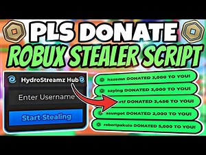 [BEST 🤑] Pls Donate Robux Stealer Script!💸 | NEW UPDATE 2025 | KEYLESS | EASY TO USE | STEAL TO RICH