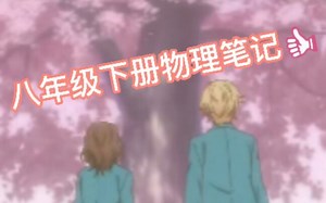 八年级下册物理笔记全全全，例题加知识点，色彩鲜明。