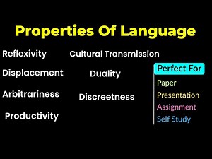 7 Key Properties of Language Explained | Duality vs Discreteness + Exam Tips!