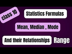 Statistics all formulas class 10 | Class 10 Statistics | Statistics | Mean Median Mode formulas