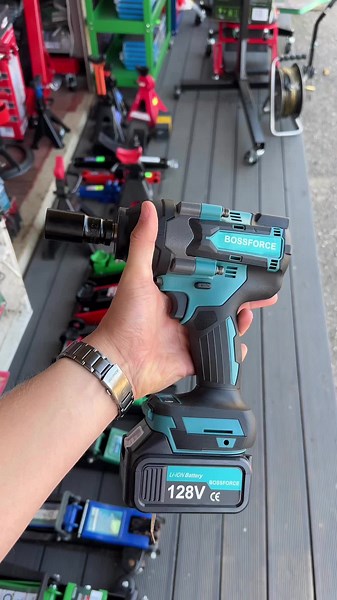 Powerful Electric Wrench for Efficient Tire Mounting