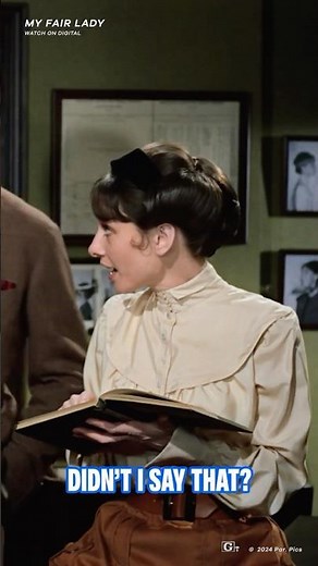 Audrey Hepburn as Eliza Doolittle #MyFairLady