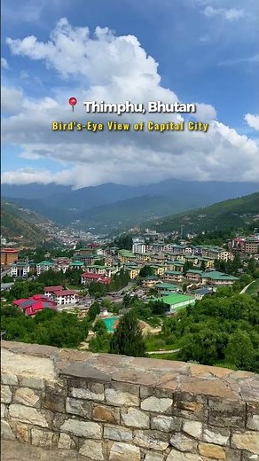Beautiful Capital City of Bhutan - Thimphu City 🇧🇹 🤩 #bhutan #travel