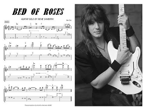 Bed Of Roses guitar solo by Richie Sambora #guitarsolo #guitartabs #richiesambora