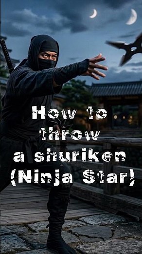 How to throw a shuriken (Ninja Star) #ninja #ninjaexperience #japaneseculture #osakatrip #ninjastar