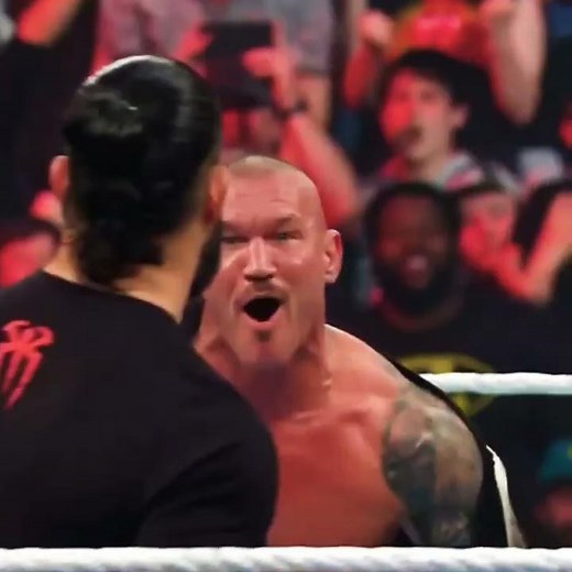 suddenly double rko 😲😲#wwe #romanreigns #shorts #rko #randyortan