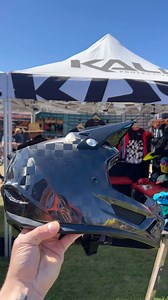 The magic inside! 👀 This new @kaliprotectives DH helmet caught our eye with the raw carbon finish, and the cutaway is super interesting 🤘🏼🐺 #kaliprotectives #kali #dhhelmet #fullface #mtb | The Loam Wolf